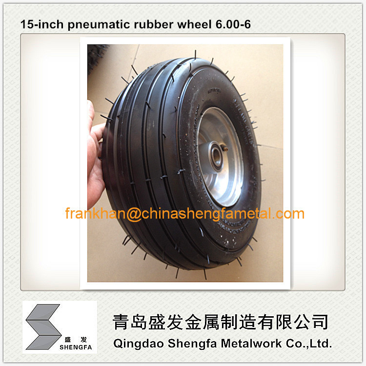 15 inch rubber wheel 15x6.00-6