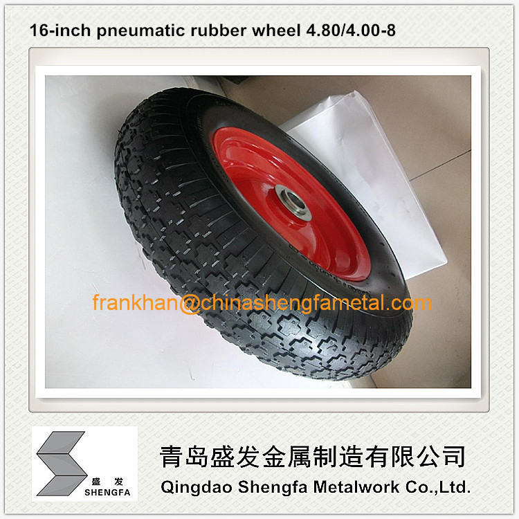 16 inch air-filled wheel 4.80/4.00-8