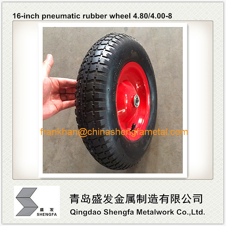 16 inch wheel barrow wheel 4.80/4.00-8