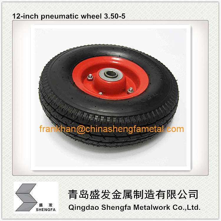 12 inch pneumatic rubber wheel 3.50-5