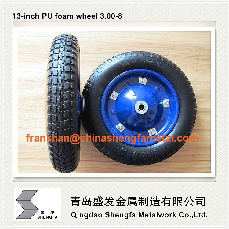 13 inch PU foam wheel 3.25/3.00-8