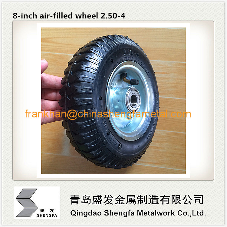 8 inch pneumatic rubber wheel 2.80/2.50-4