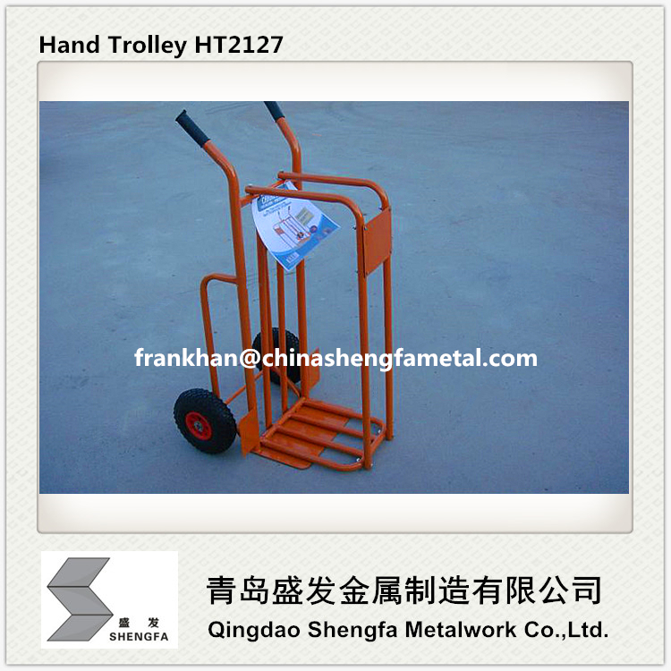 Hand trolley HT2127 transporting wood