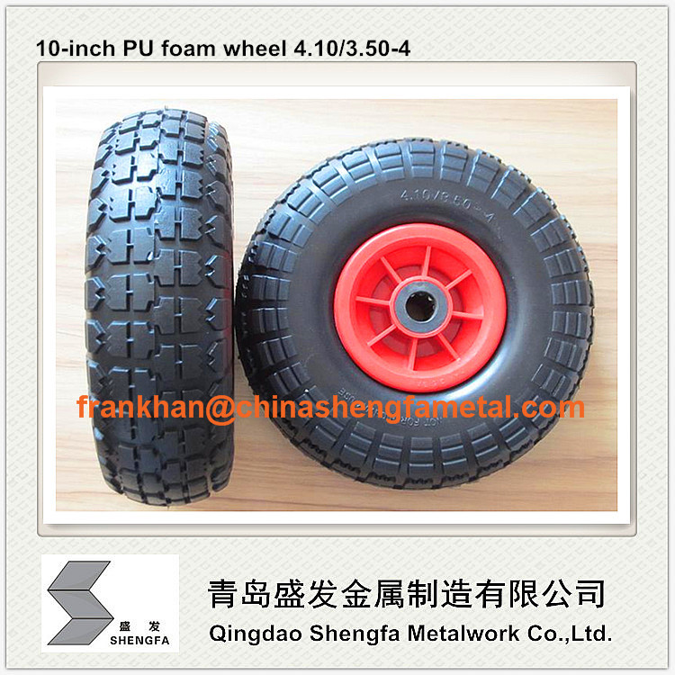 10 inch PU foam wheel 3.50-4