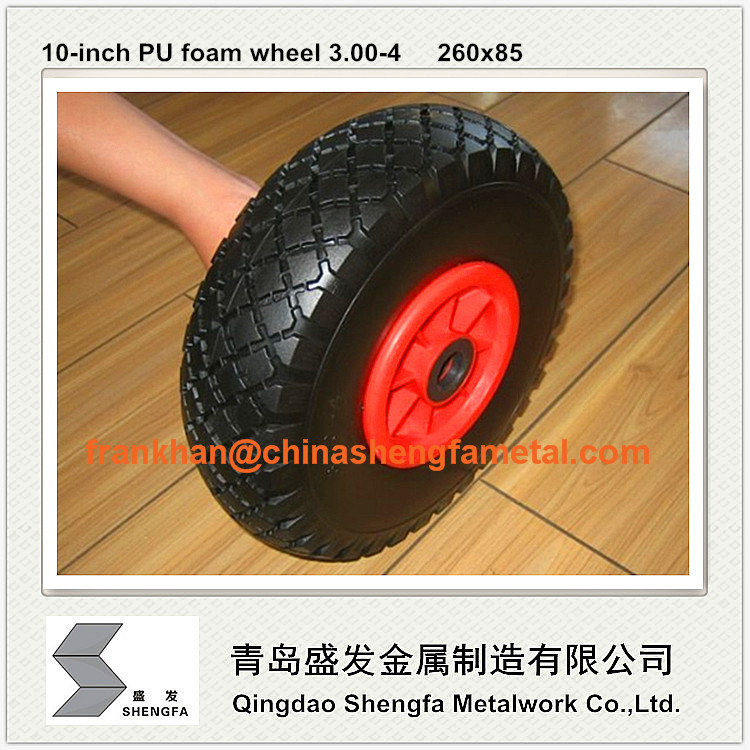 10 inch PU foam wheel 3.00-4