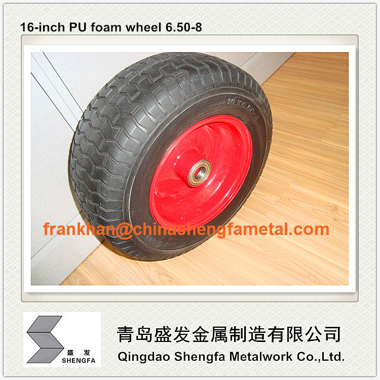 16 inch PU foam wheel 6.50-8