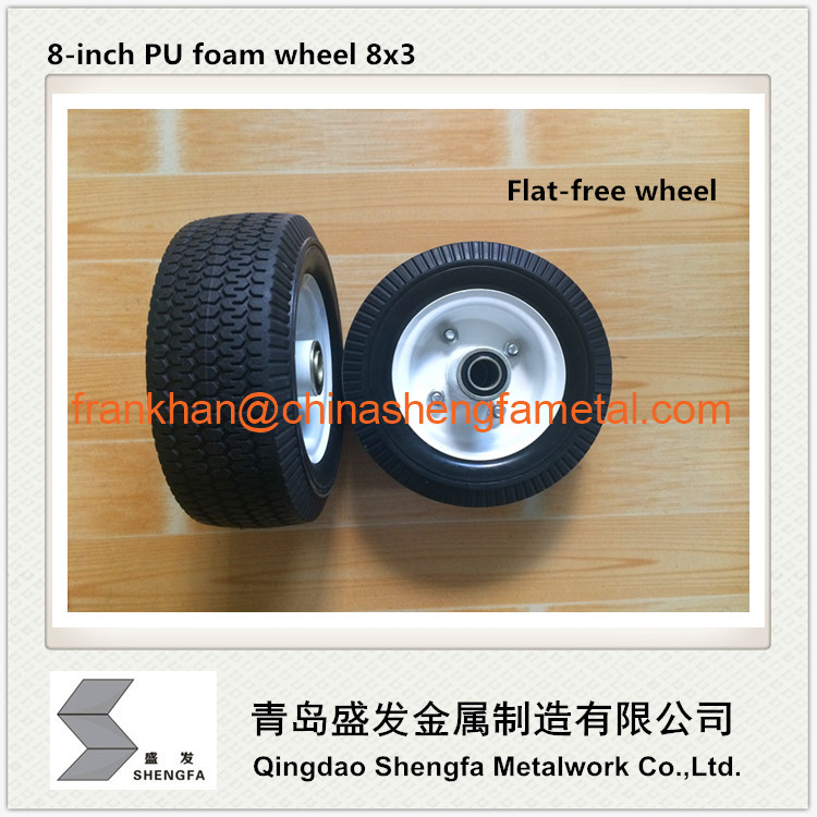 8 inch PU foam wheel 8x3