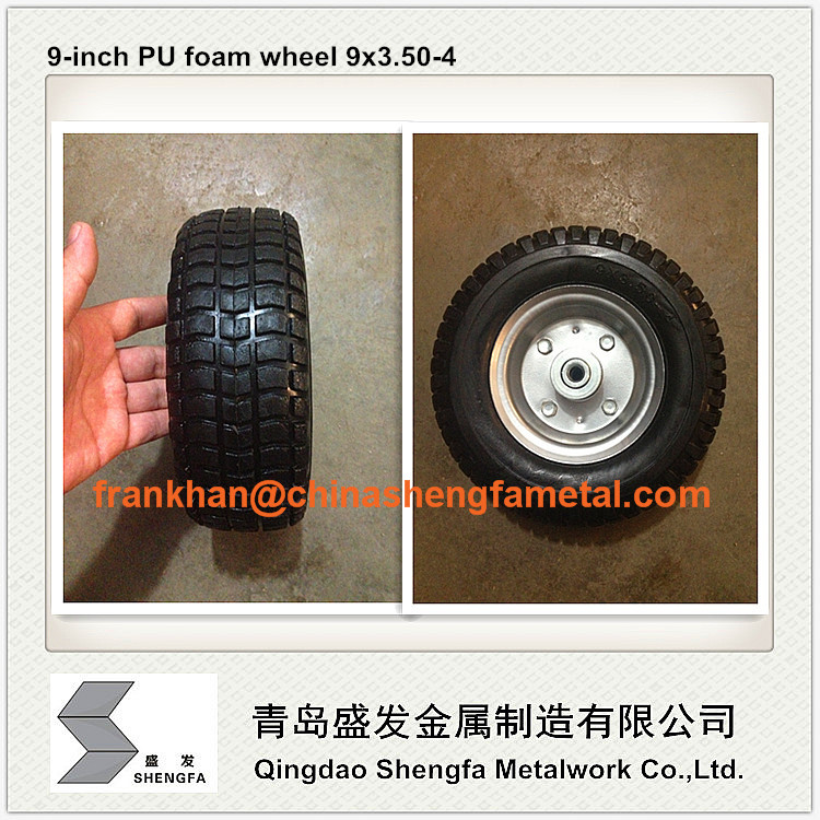 9 inch PU foam wheel 9x3.50-4