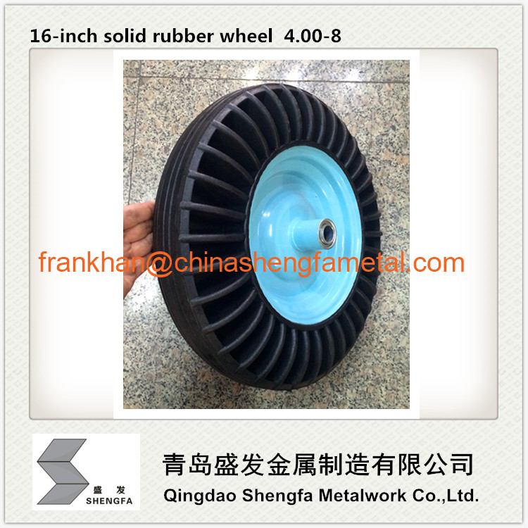 New-style 16 inch solid rubber wheel 4.00-8