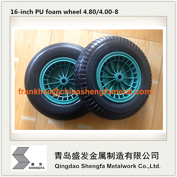 16 inch PU foam wheel 4.80/4.00-8