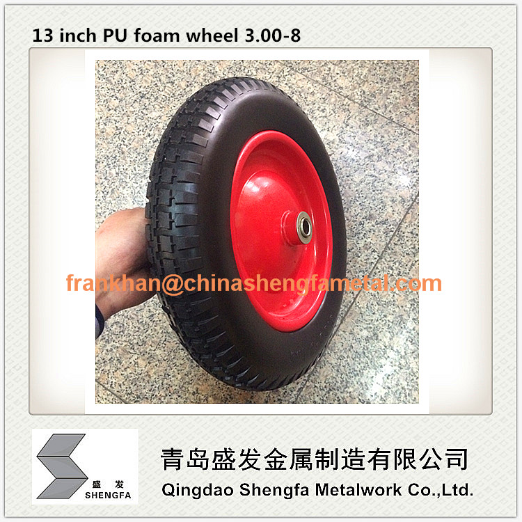 13 inch PU foam wheel 3.00-8