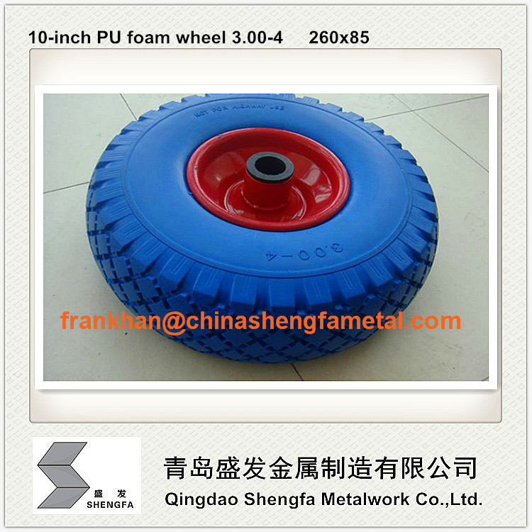 10 inch PU foam wheel 260x85