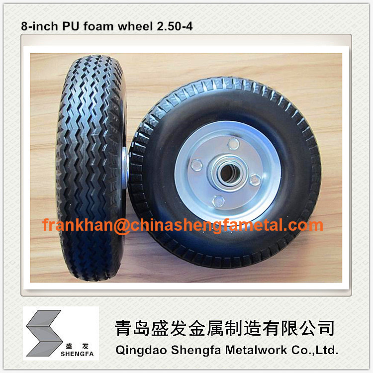 8 inch 2.80/2.50-4 PU foam wheel