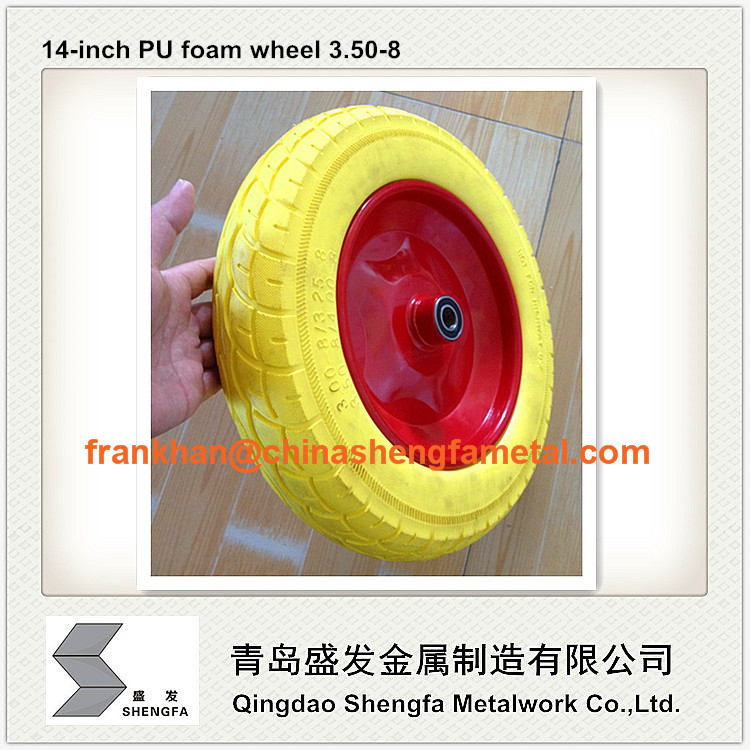 14 inch PU foam wheel 3.50-8
