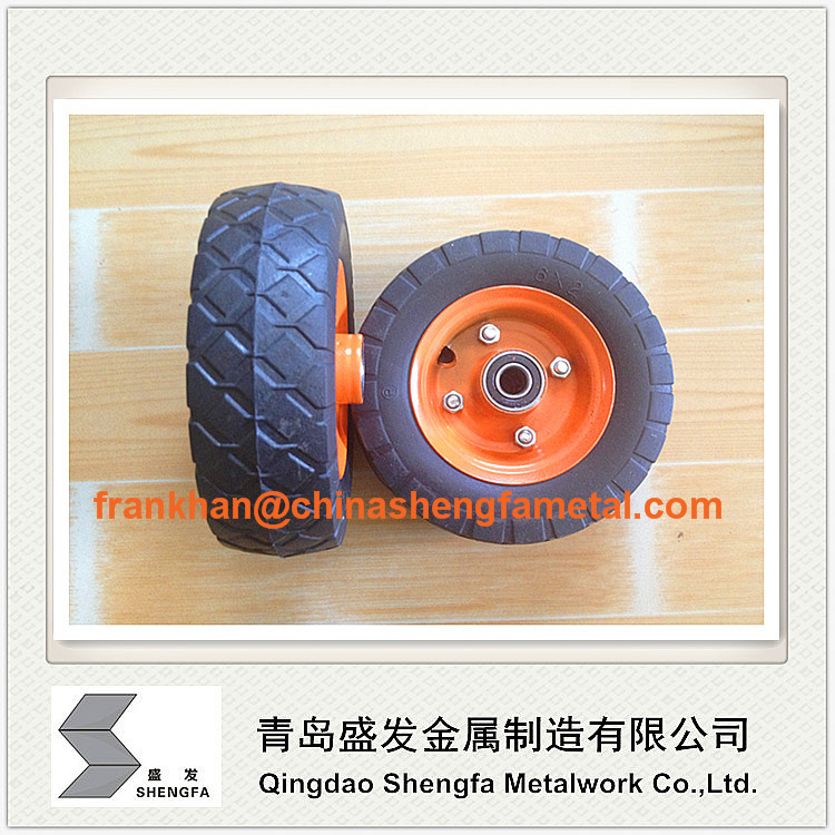 6 inch solid rubber wheel 6x2