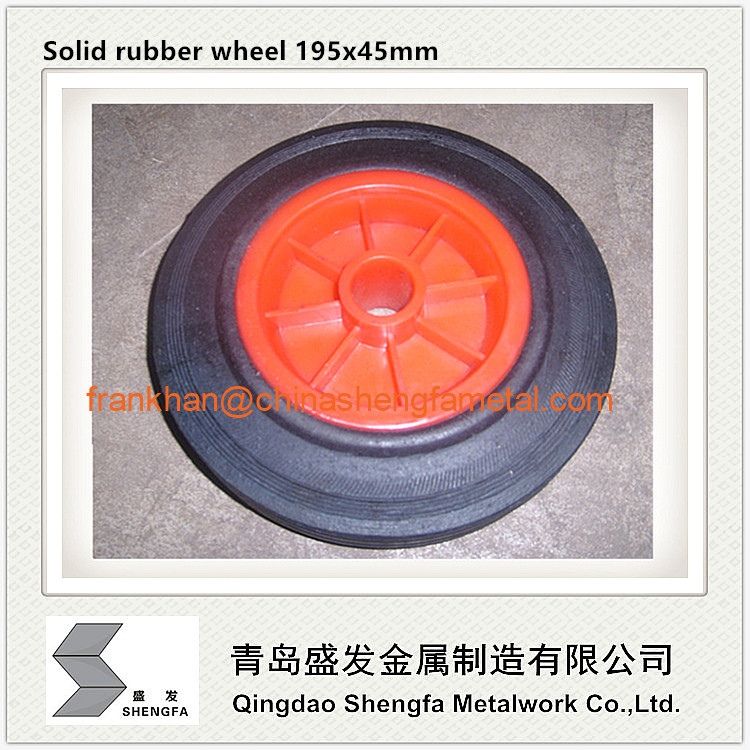 solid rubber wheel 195*45mm