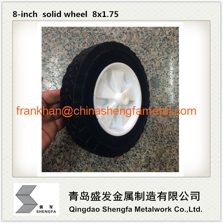 8 inch solid rubber wheel 8x1.75