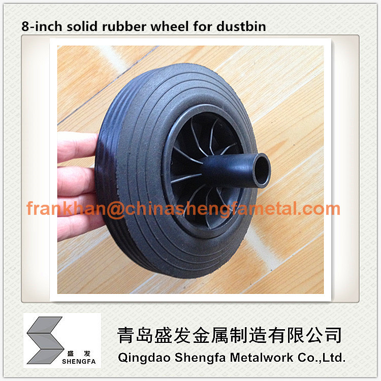 8 inch solid wheel for dustbin