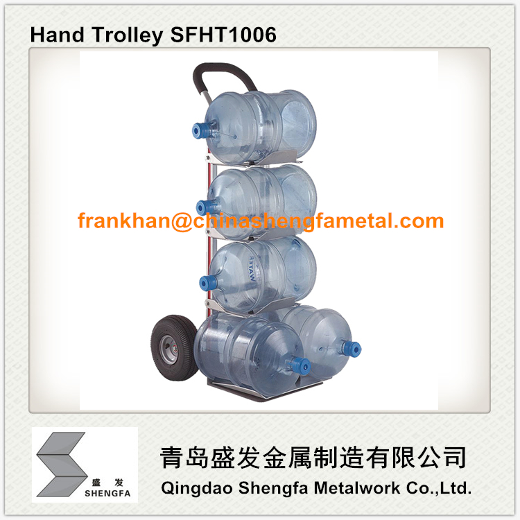 Foldable steel water bottle hand trolley SFHT1006